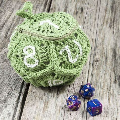 dice bag with dividers.